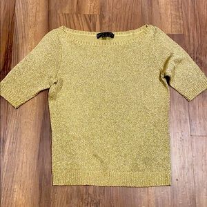 RALPH LAUREN gold top size M GREAT CONDITION